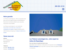 Tablet Screenshot of lestoitureslamontagne.com